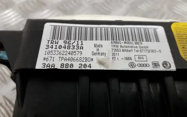 Volkswagen PASSAT B7 (2011 - 2014) 3AA880204 Подушка безопасности пассажира — фото 4