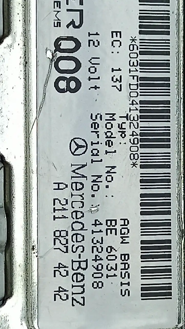 Mercedes-Benz E W211 (2002 - 2009) A2118274242 Усилитель звука — фото 5