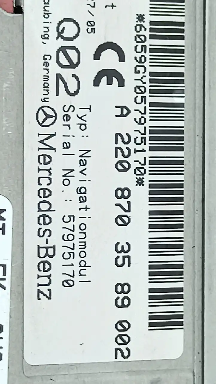 Mercedes-Benz E W211 (2002 - 2009) A2208703589 Навигационный привод CD/DVD — фото 10