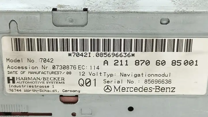 Mercedes-Benz E W211 (2002 - 2009) A2118706085 Навигационный привод CD/DVD — фото 10