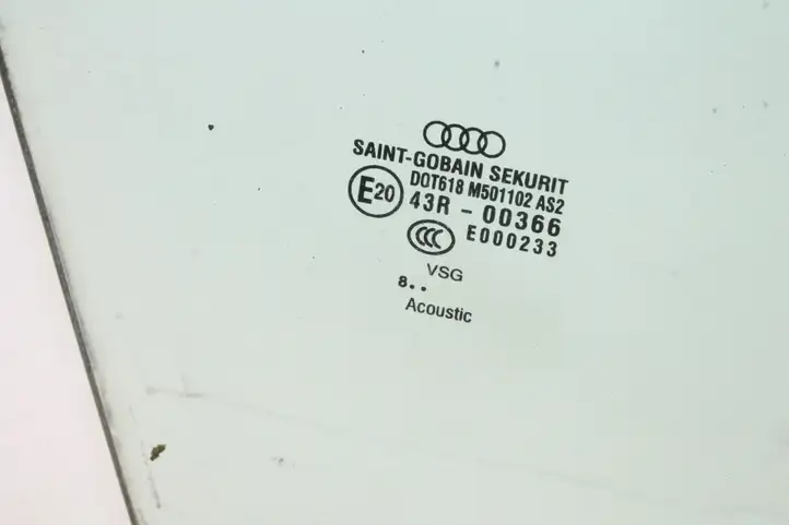 Audi A8 S8 D3 4E (2007 - 2010) Стекло передней двери — фото 4