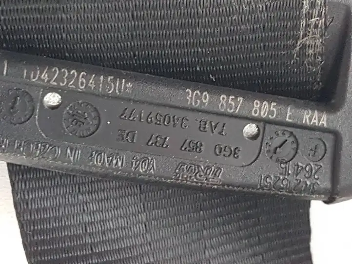Volkswagen PASSAT B8 (2015 - ) 3G9857805E Задний ремень безопасности — фото 6