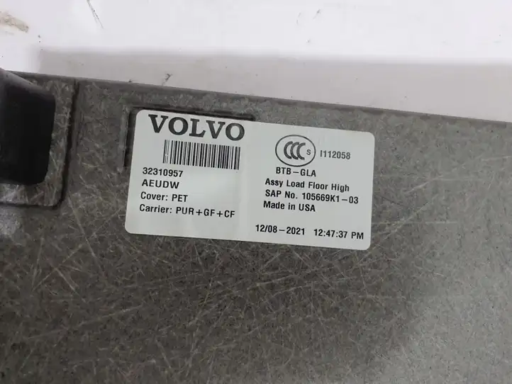 Volvo S60 (2018 - ) 32310957 Коврик багажника — фото 2