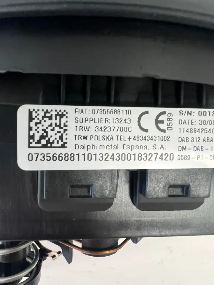 Fiat 500 (2008 - 2015) 07356688110 Подушка безопасности руля — фото 5