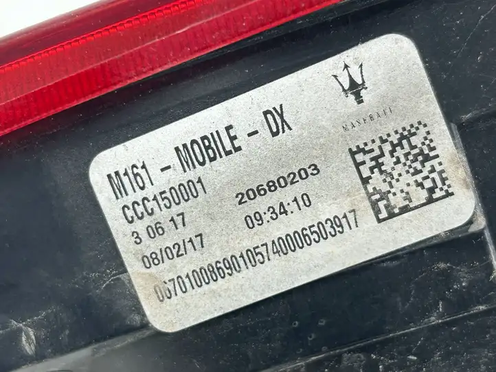 Maserati Levante (2017 - ) 670100869 Задний фонарь в крышке багажника — фото 2