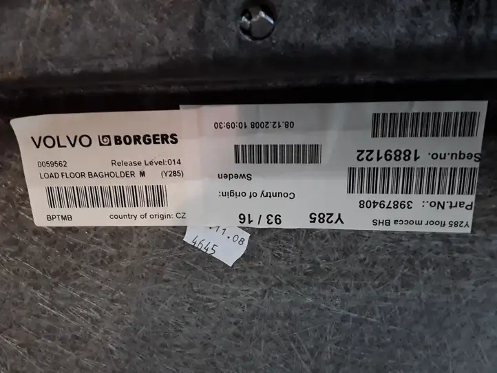 Volvo V70 (2007 - 2013) 39879408 Пол багажника — фото 4