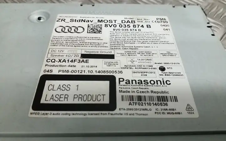 Audi A3/S3 8V (2012 - 2016) 8V0035874B Магнитола / мультимедийная система — фото 4