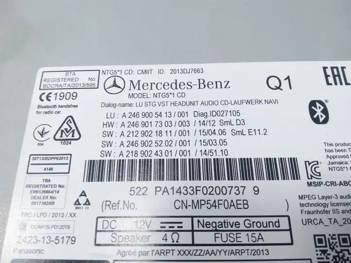 Mercedes-Benz CLA C117,X117,W117 (2013 - 2019) A2469005413 Магнитола / мультимедийная система — фото 3