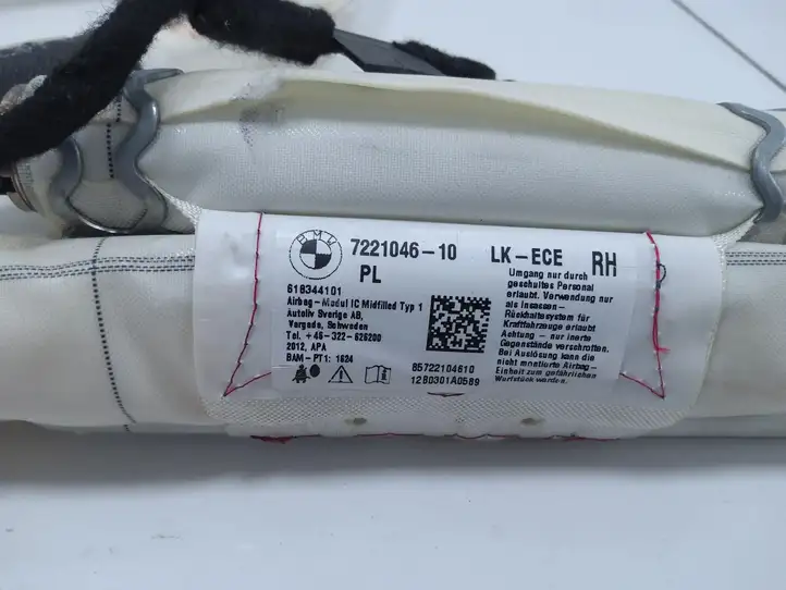 BMW 3 F30 F35 F31 (2012 - 2018) 722104610 Боковая подушка безопасности шторка — фото 2