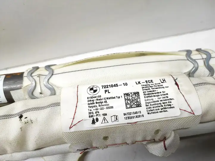 BMW 3 F30 F35 F31 (2012 - 2018) 7221045 Боковая подушка безопасности шторка — фото 2