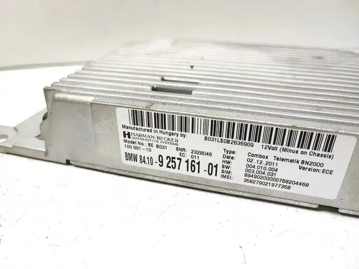 BMW X1 E84 (2009 - 2015) 9257161 Bluetooth модуль — фото 2