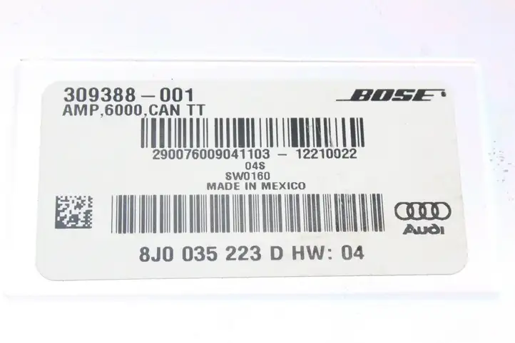 Audi TT TTS Mk2 (2010 - 2014) 8J0035223D Усилитель звука — фото 7