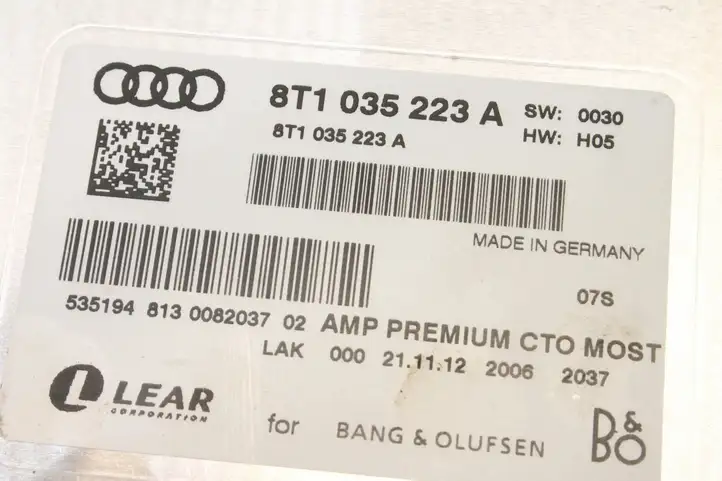 Audi A4 S4 B8 8K (2011 - 2015) 8T1035223A Блок Hi-Fi аудиосистемы — фото 5
