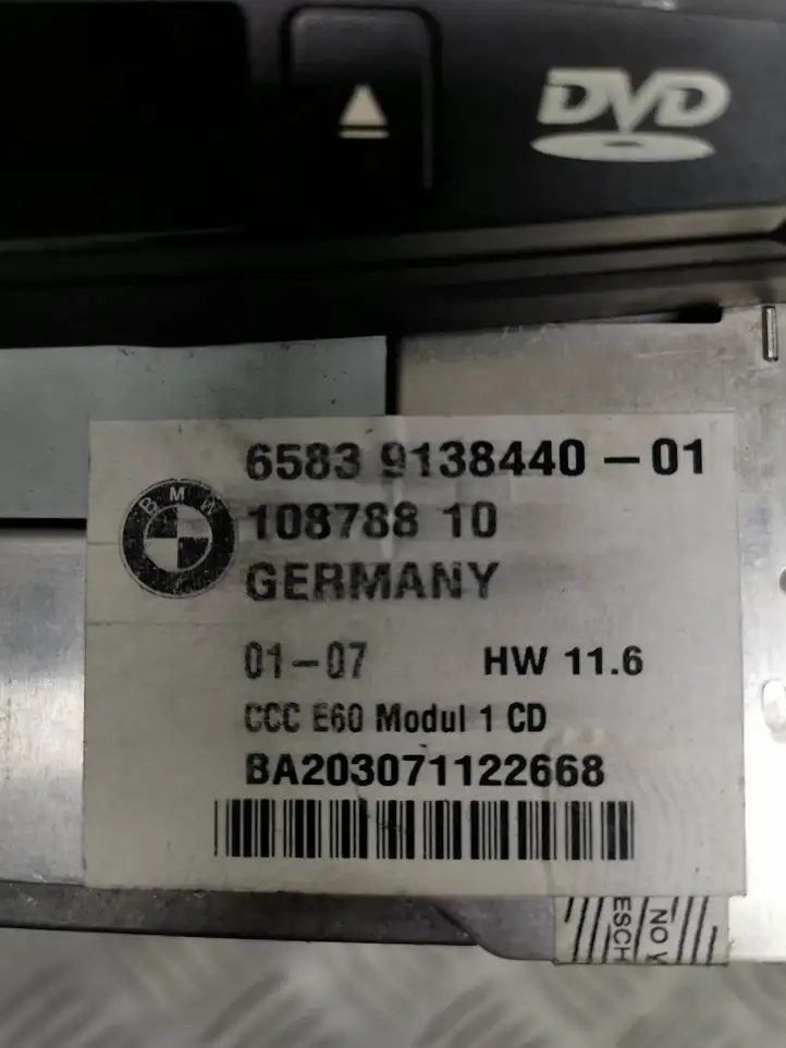 BMW 5 E60 E61 (2004 - 2010) 65839138440 Магнитола / мультимедийная система — фото 3