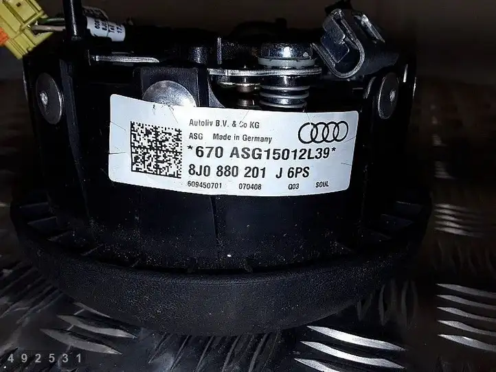 Audi TT TTS Mk2 (2006 - 2010) 8J0880201J Подушка безопасности руля — фото 4