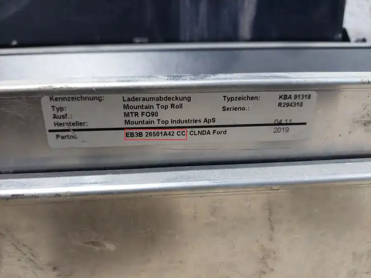 Ford Ranger (2015 - 2019) EB3B26501A42CC Крышка багажника — фото 5