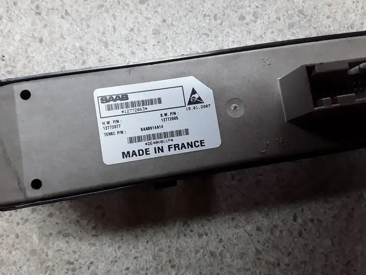 Saab 9-3 Ver2 (2003 - 2007) 12772077 Кнопка стеклоподъемников — фото 3