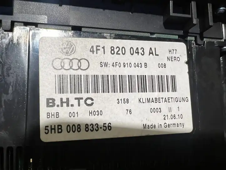 Audi A6 S6 C6 4F (2008 - 2011) 4F1820043AL Блок управления климат-контролем — фото 2