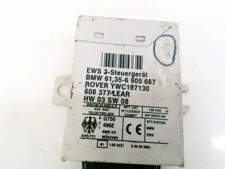 BMW X5 E53 (1999 - 2006) 61356905667 Блок иммобилайзера — фото 3