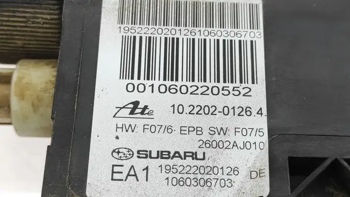 Subaru Legacy (2009 - 2013) 26002AJ010 Блок управления стояночным тормозом — фото 3