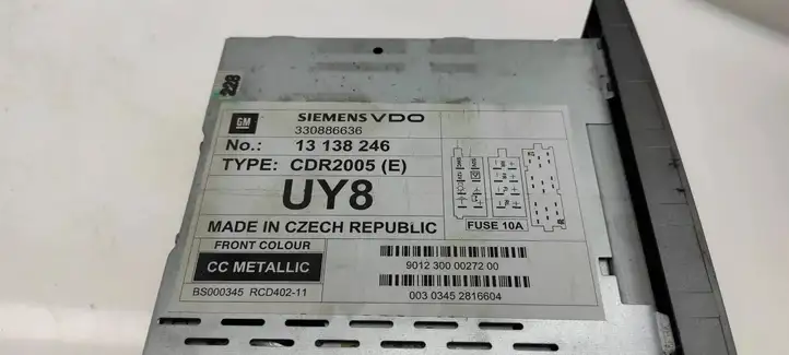Opel Vectra C (2002 - 2005) 330886636 Магнитола / мультимедийная система — фото 3