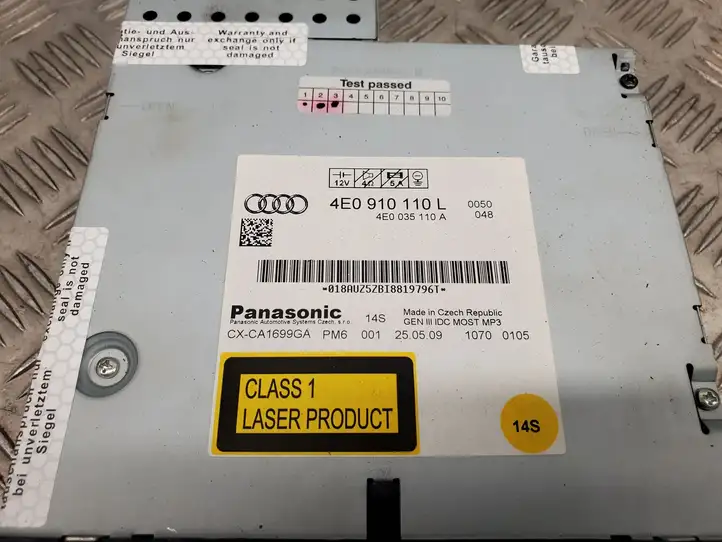 Audi A6 S6 C6 4F (2008 - 2011) 4E0910110L CD/DVD чейнджер — фото 2