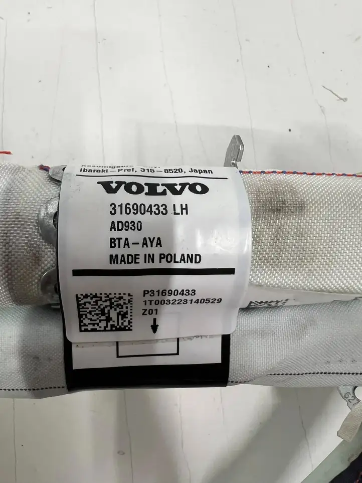Volvo S90, V90 (2016 - 2020) Боковая подушка безопасности шторка — фото 5