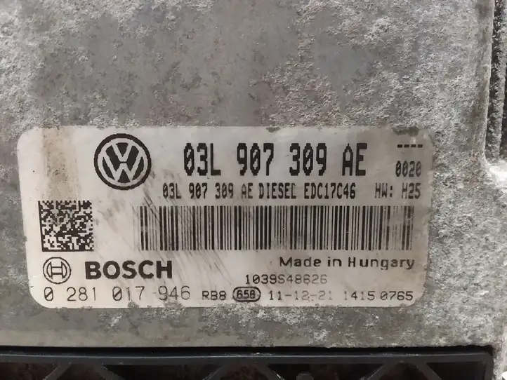Volkswagen PASSAT B7 (2011 - 2014) 03L907309AE Блок управления двигателем (ЭБУ) — фото 2