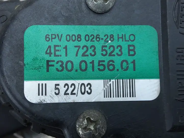 Audi A8 S8 D3 4E (2002 - 2005) 4E1723523B Педаль акселератора — фото 5