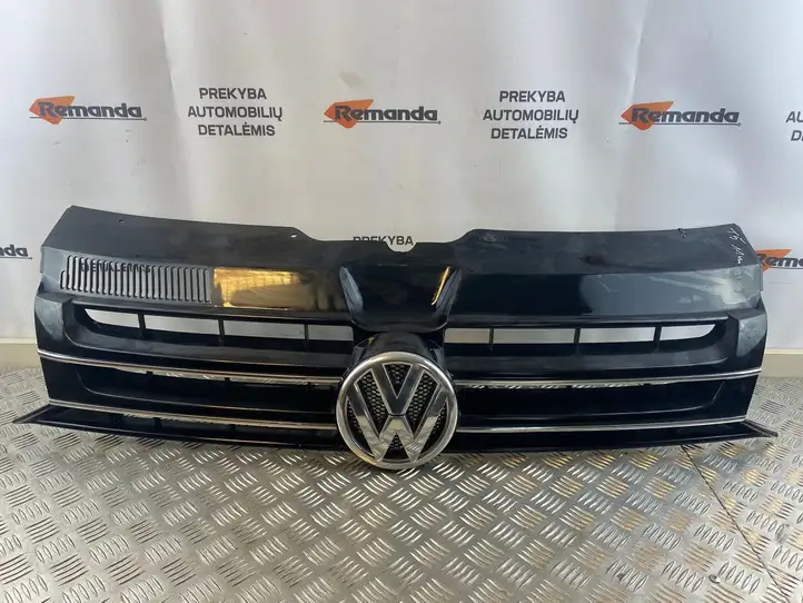 Volkswagen Transporter - Caravelle T5 (2009 - 2015) 7E5853651 Верхняя решетка радиатора — фото 1