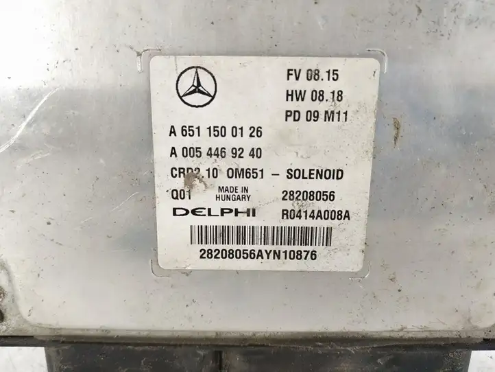 Mercedes-Benz C W204 (2007 - 2014) Блок управления двигателем (ЭБУ) — фото 6