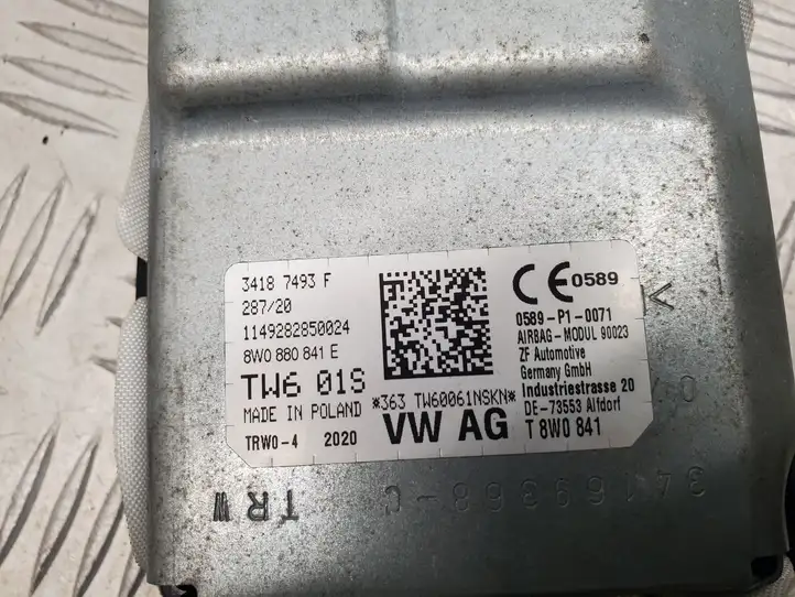 Audi A4 S4 B9 8W (2019 - ) 8W0880841E Коленная подушка безопасности — фото 7