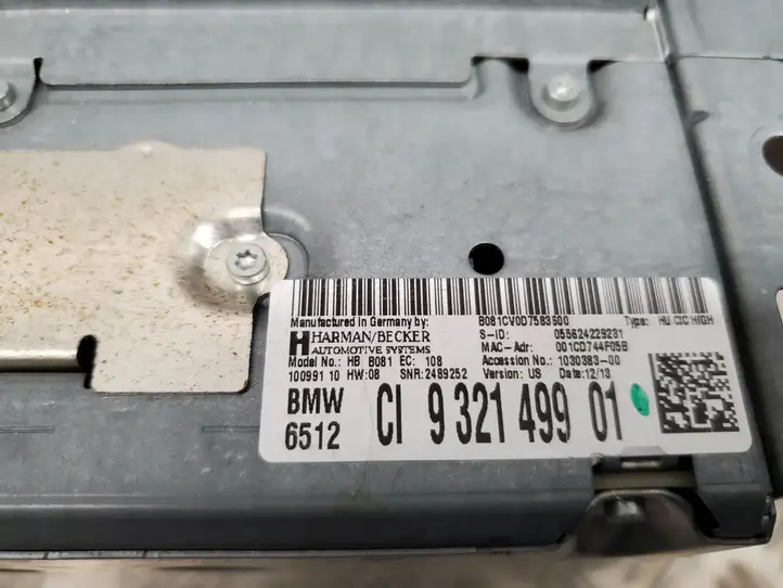 BMW 3 F30 F35 F31 (2012 - 2018) 9210151 Комплект аудиосистемы — фото 34