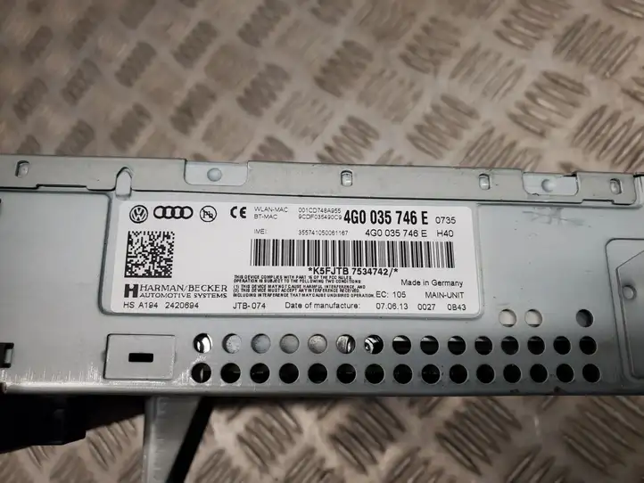 Audi A6 C7 (2011 - 2014) 4G0035746E Магнитола / мультимедийная система — фото 2