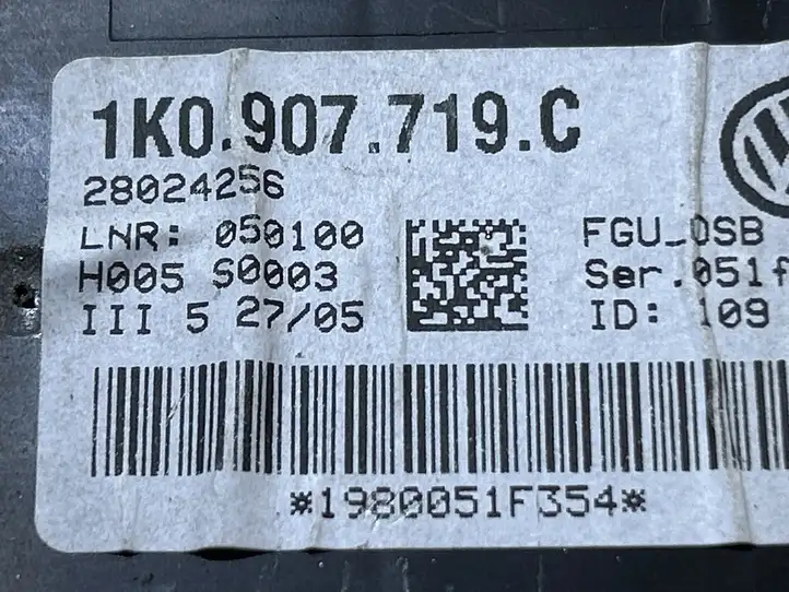 Volkswagen Golf V (2003 - 2009) 1K0907719C Блок управления сигнализацией — фото 3