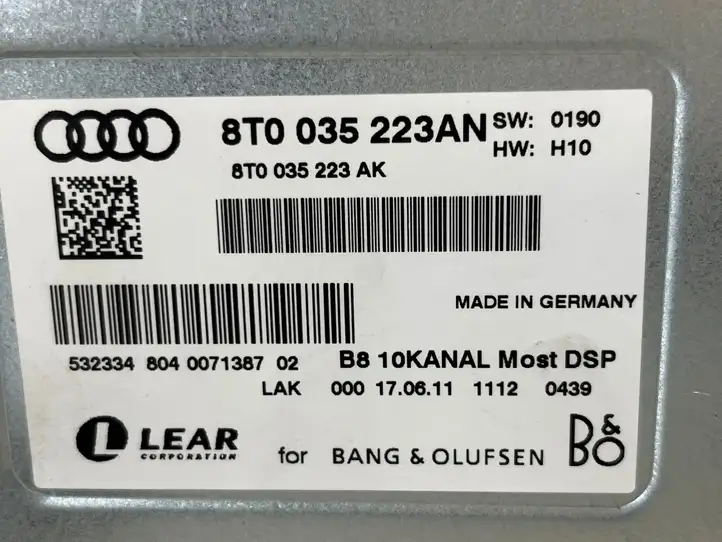 Audi Q5 SQ5 (2008 - 2012) 8T0035223AN Усилитель звука — фото 7