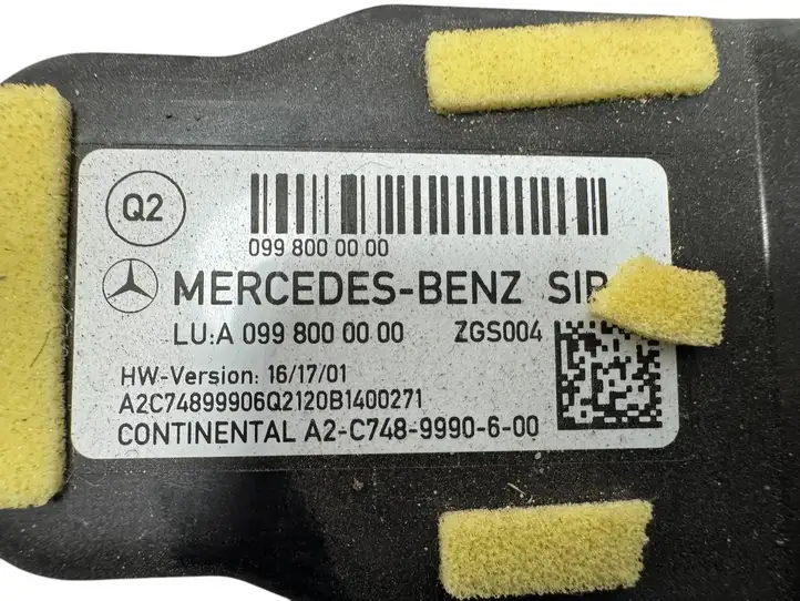 Mercedes-Benz GLS X167 (2019 - ) A0998000000 Блок управления сиденьем — фото 2