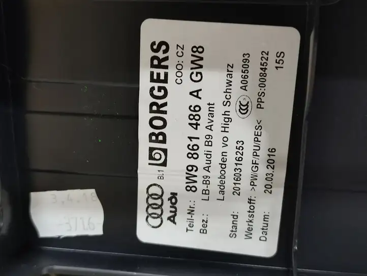 Audi A4 S4 B9 (2015 - 2019) 8W9861486A Ящик для инструментов — фото 9