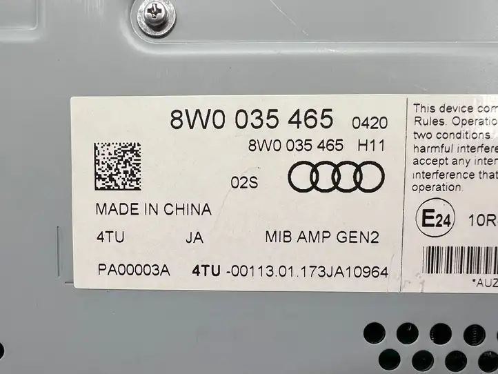 Audi S5 F5 (2016 - ) 8W5035297 Комплект аудиосистемы — фото 8