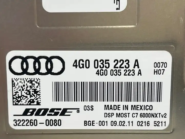 Audi A7 S7 4G (2010 - 2014) 4G0035223A Усилитель звука — фото 7