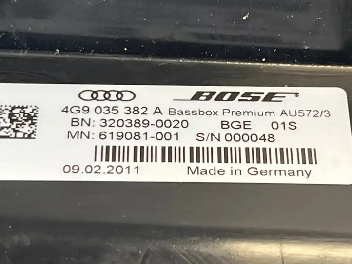 Audi A7 S7 4G (2010 - 2014) 4G9035382A Сабвуфер — фото 6