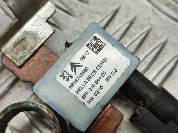 Citroen C4 Cactus (2017 - ) 9814740480 Минусовой провод аккумулятора — фото 2