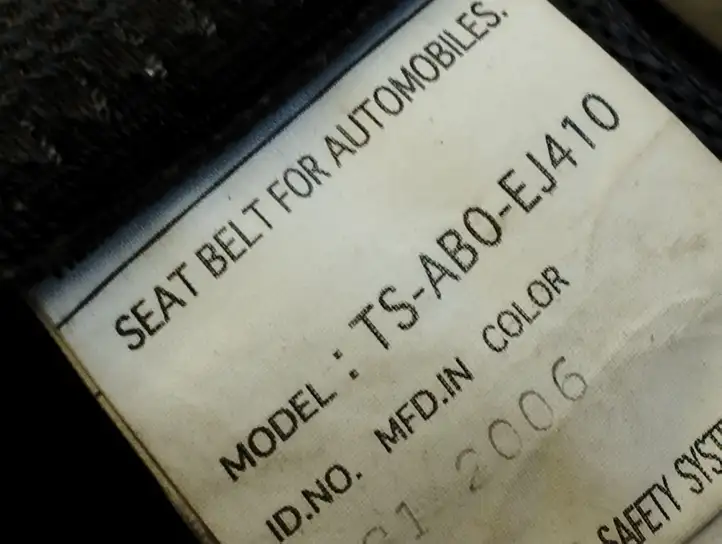 Honda Jazz (2004 - 2008) TSAB0EJ410 Задний ремень безопасности — фото 5