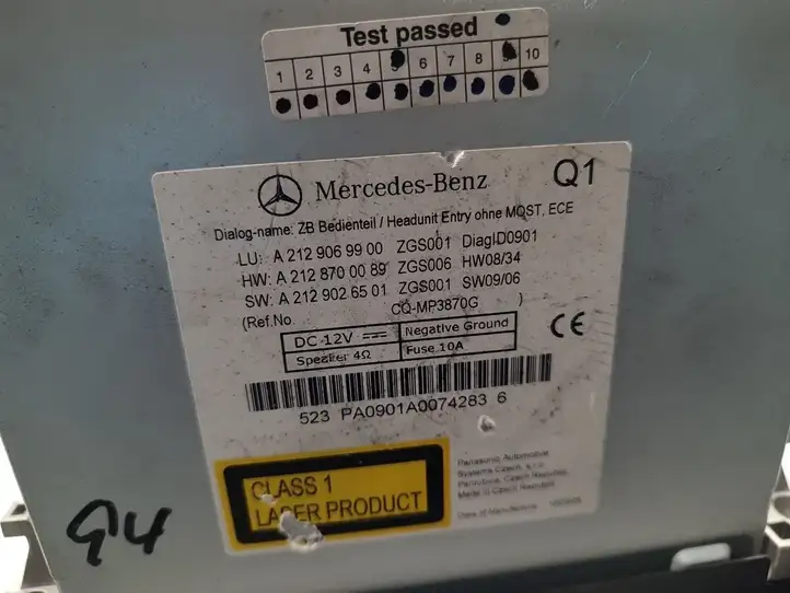 Mercedes-Benz E C207 W207 (2009 - 2017) A2129069900 Магнитола / мультимедийная система — фото 6
