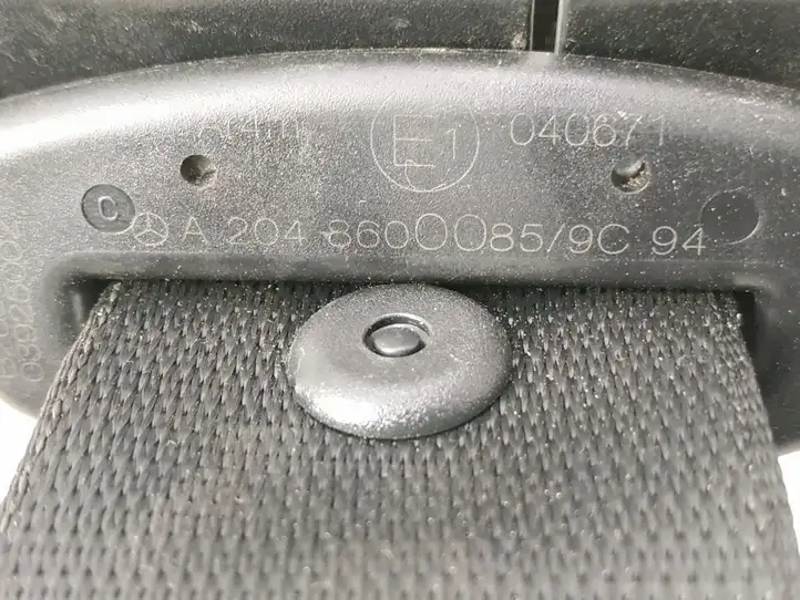 Mercedes-Benz C W204 (2007 - 2014) Центральный ремень безопасности — фото 5