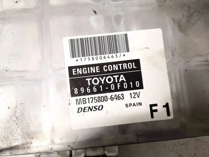 Toyota Corolla Verso AR10 (2004 - 2009) 896610f010 Блок управления двигателем (ЭБУ) — фото 2