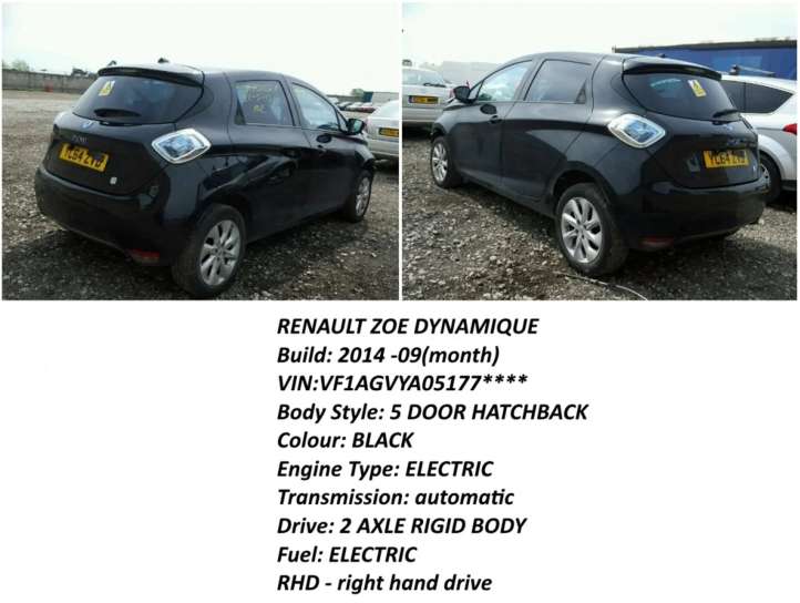 255673247RA Renault Zoe Rankenėlių komplektas