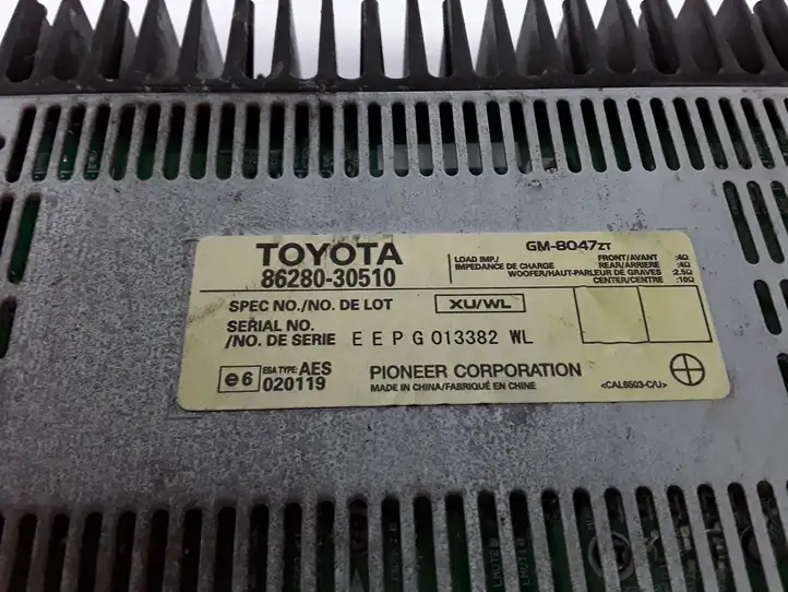 Lexus GS 300 350 430 450h (2004 - 2007) 8628030510 Усилитель звука — фото 5