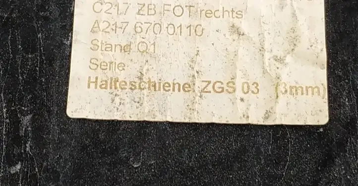 Mercedes-Benz S C217 (2015 - 2020) 2176700110 Заднее боковое стекло — фото 2