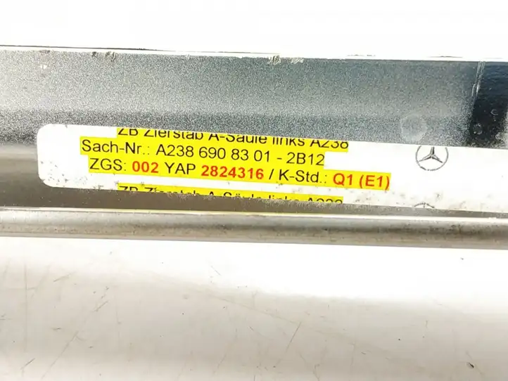 Mercedes-Benz E W238 (2017 - ) 2386908301 Накладка стоек лобового стекла — фото 5